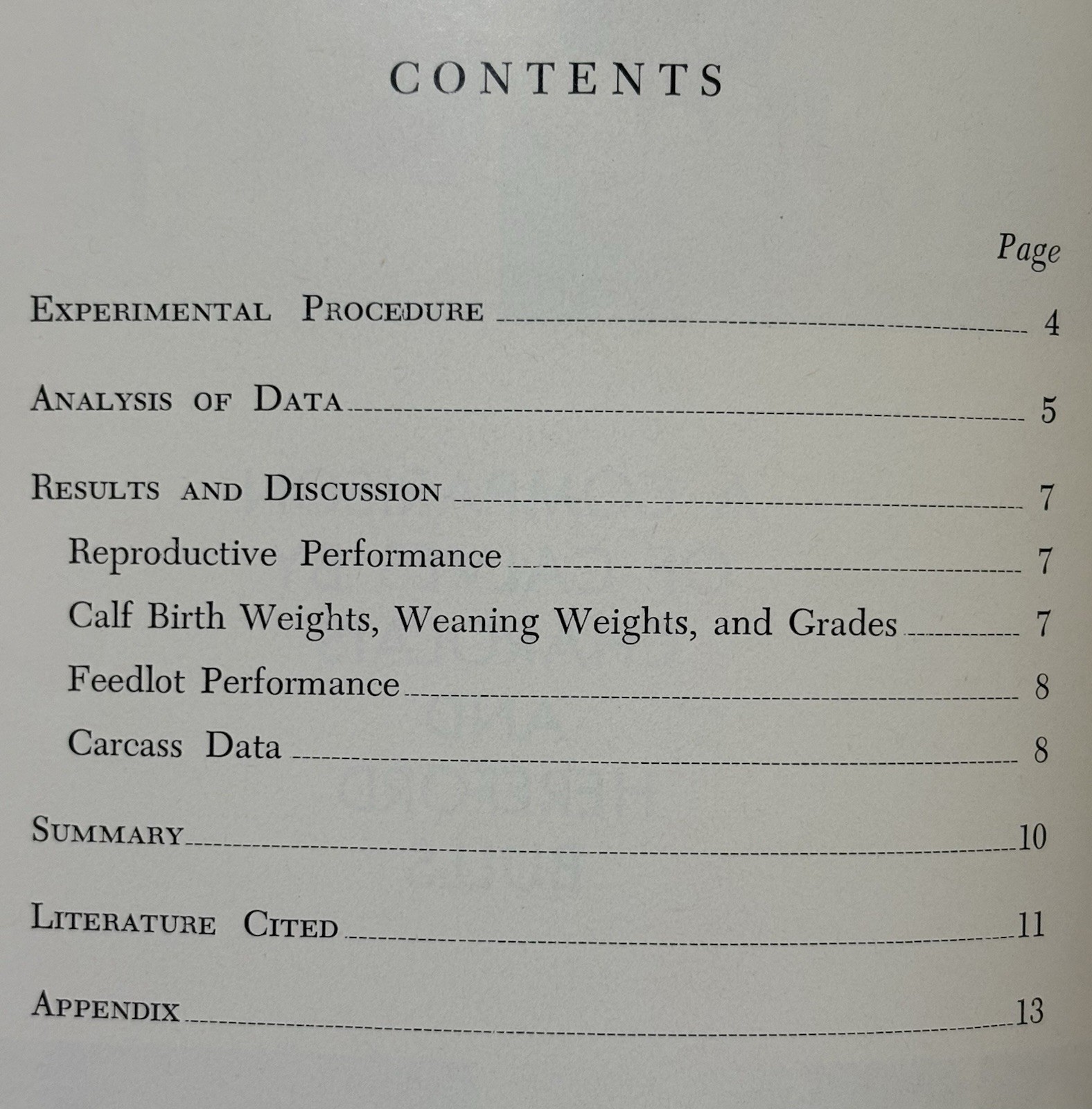 Vintage 1973 Cattle Booklet CALF COMPARIONS by CHAROLAIS & HEREFORD BULLS