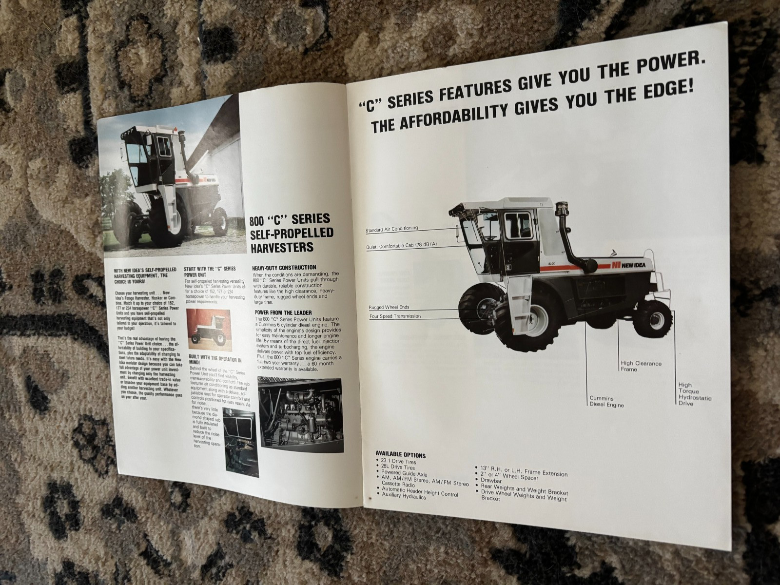 New Idea Uni-System Self Propelled Harvesters For 1985 Brochure DCPA26