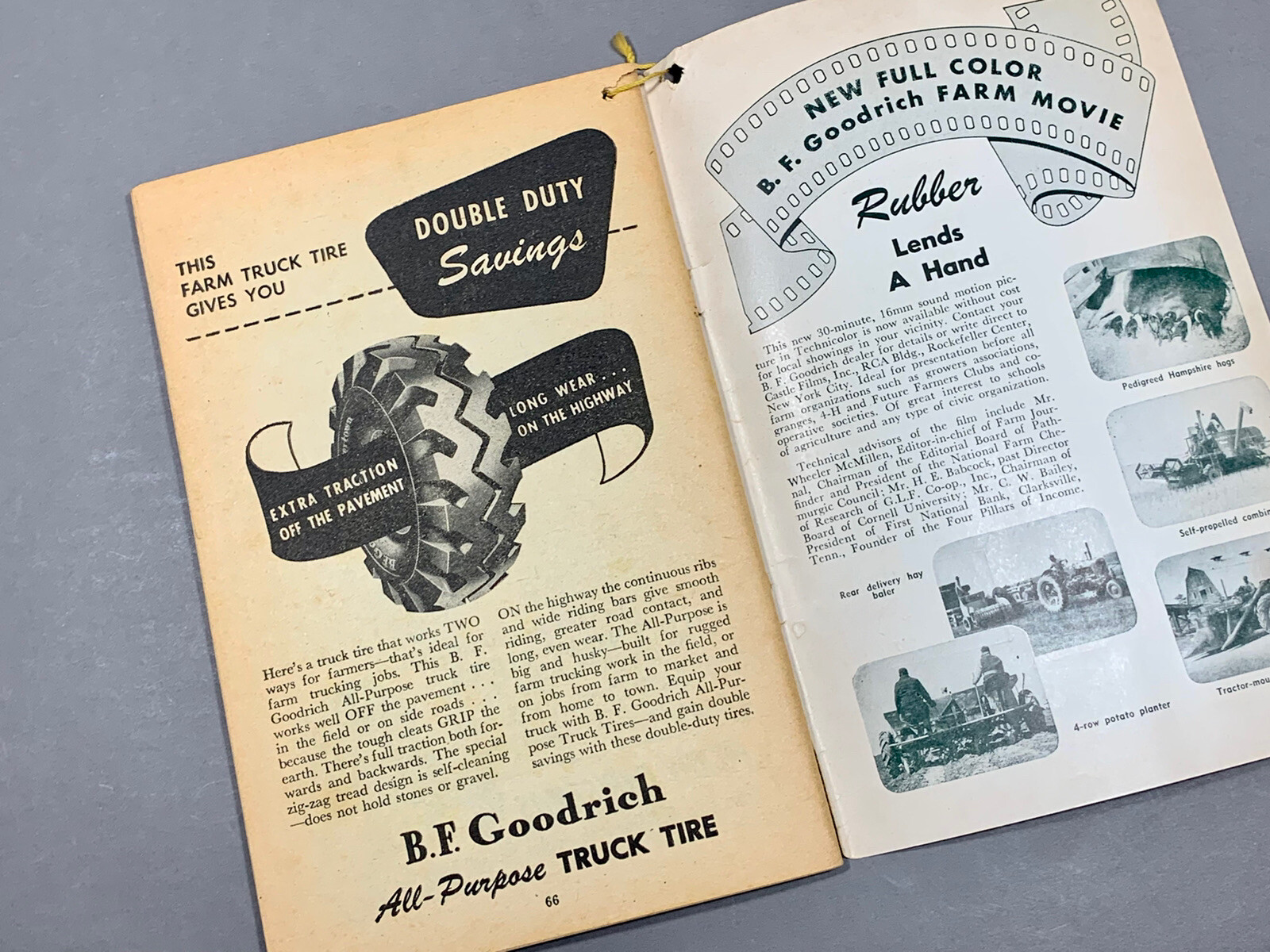 Vintage 1947 B. F. Goodrich Farmer&rsquo;s Handbook & Almanac