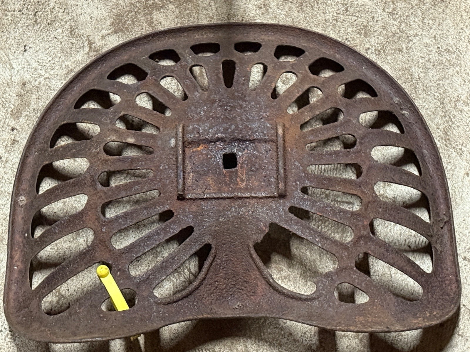 Vintage Deering Cast Iron Tractor Seat Antique Farm Equipment Decor