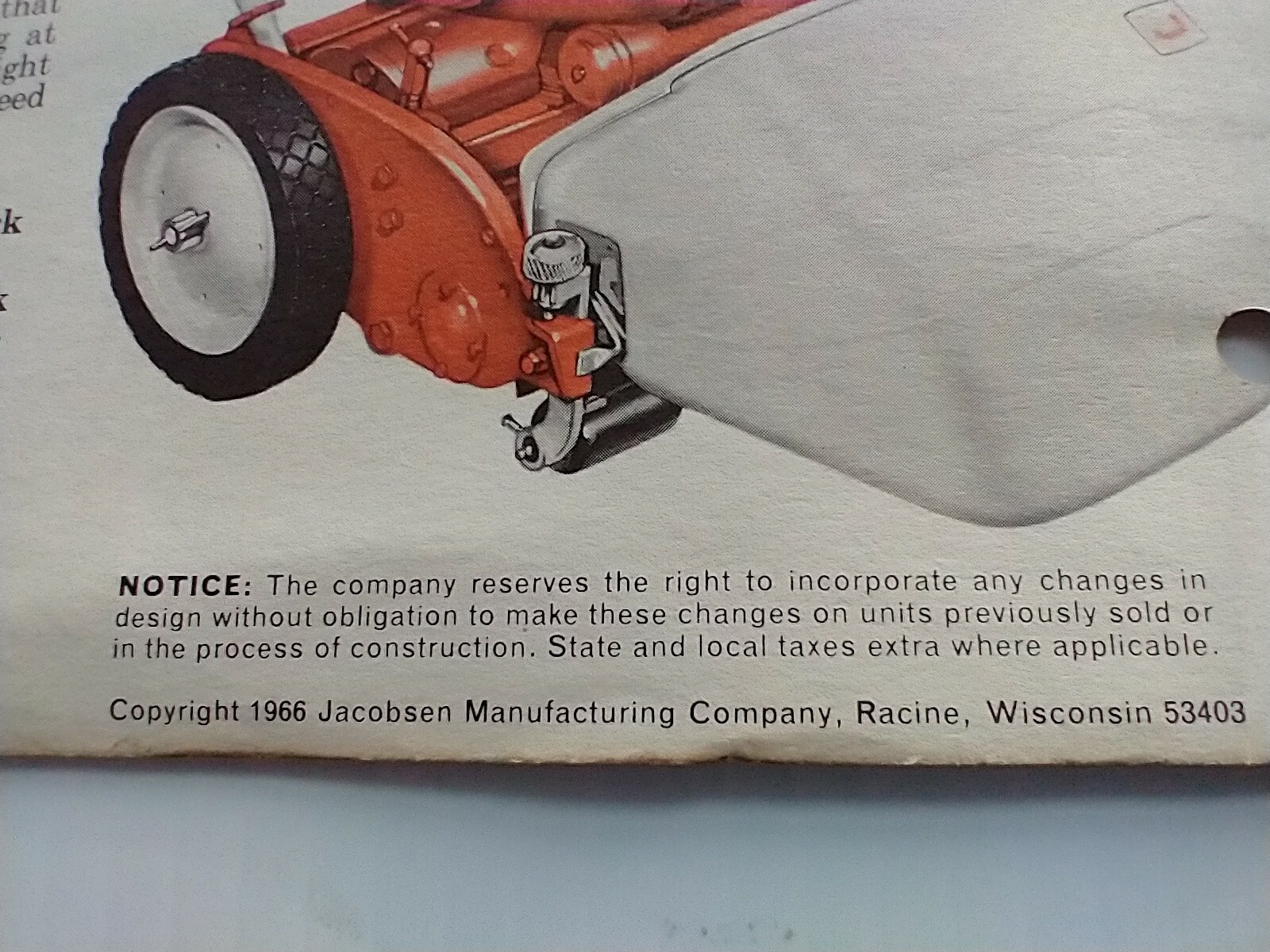 Vintage 1960&rsquo;s Jacobsen Golf Course greens Mower advertising Pamphlet