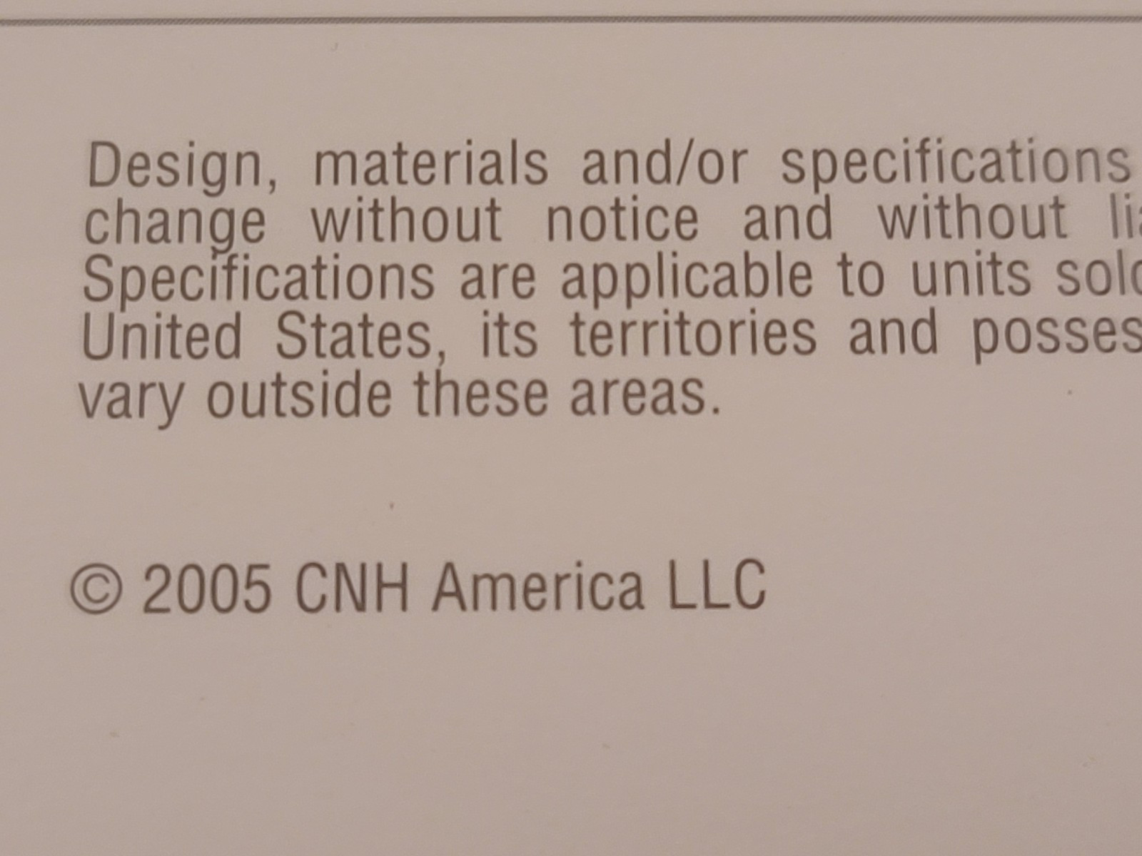 New Holland – C185 C190 Compact Track Loaders ORIGINAL Sales Brochure 2005