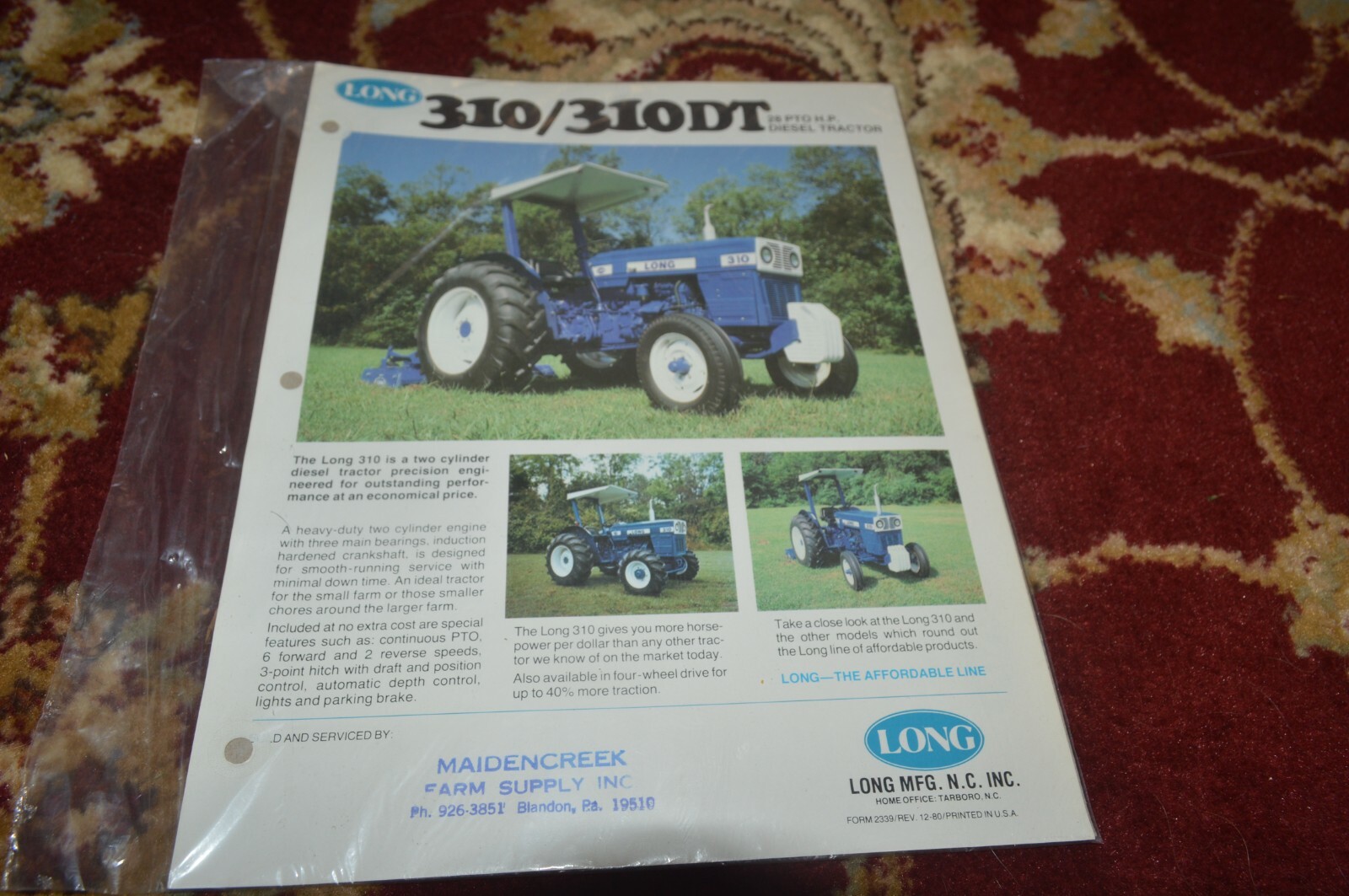 Long 310 310DT Tractor Brochure BASE