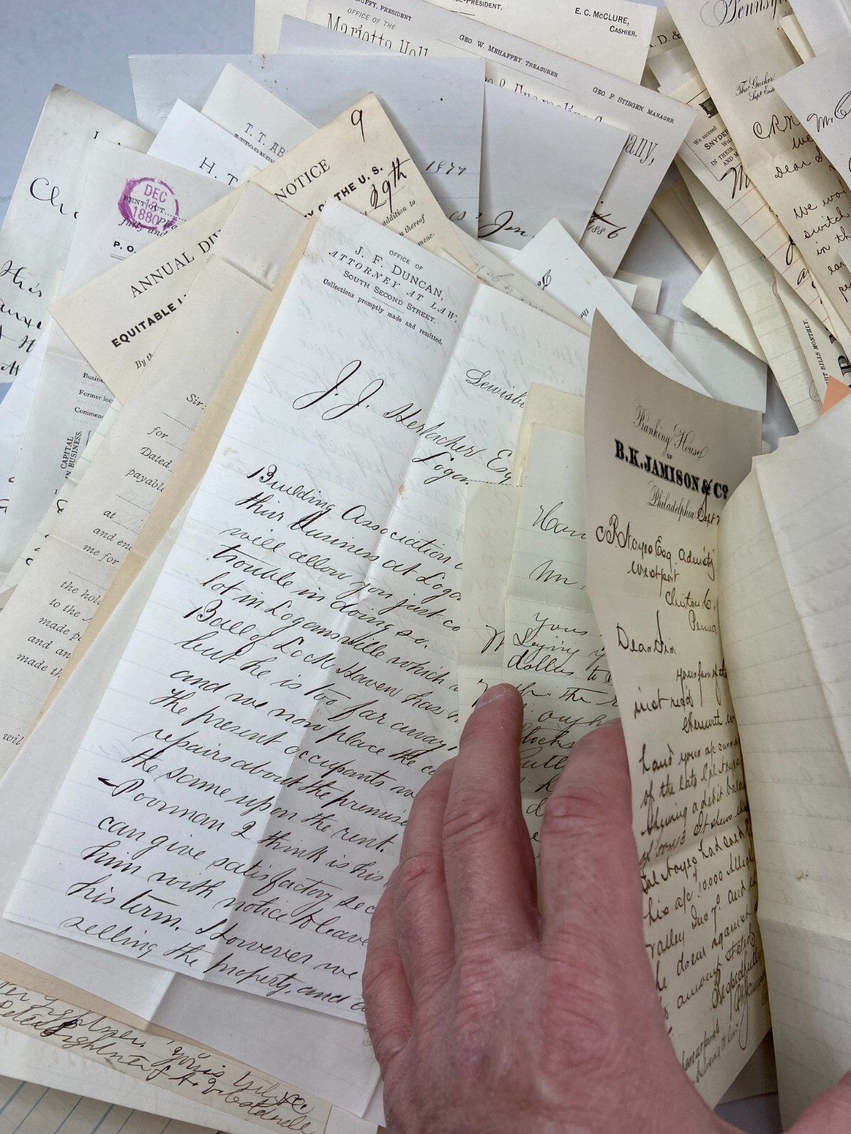 RARE HUGE Letter & Doc Archive 750+ Noyes Lumber 1880s Westport Pennsylvania PA