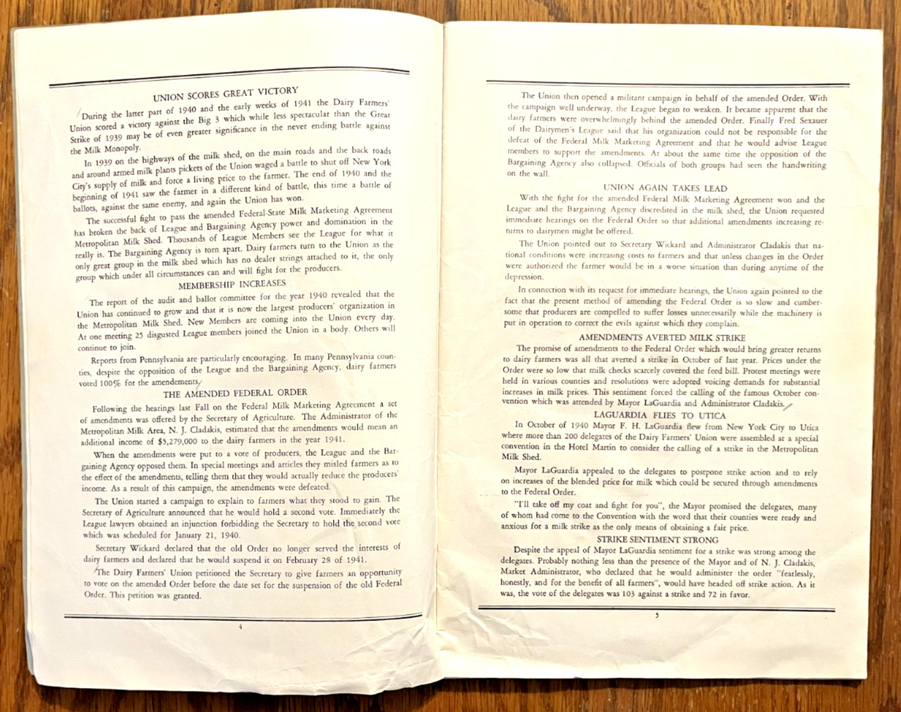 Dairy Farmers Union DFU 1940-41 Journal NYS Milk Plant & County photos local ads