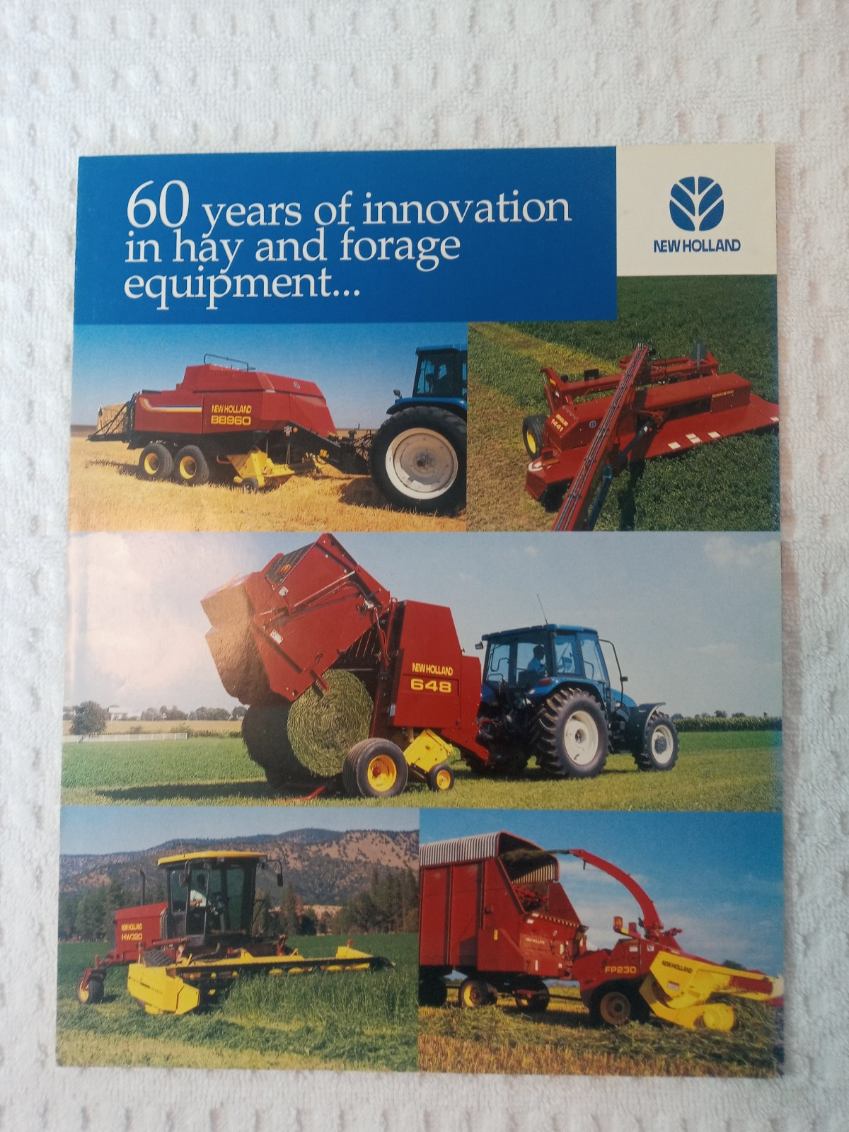 New Holland Round Baler Skid Steer Windrower Assorted Sales Brochures Lot Of 9