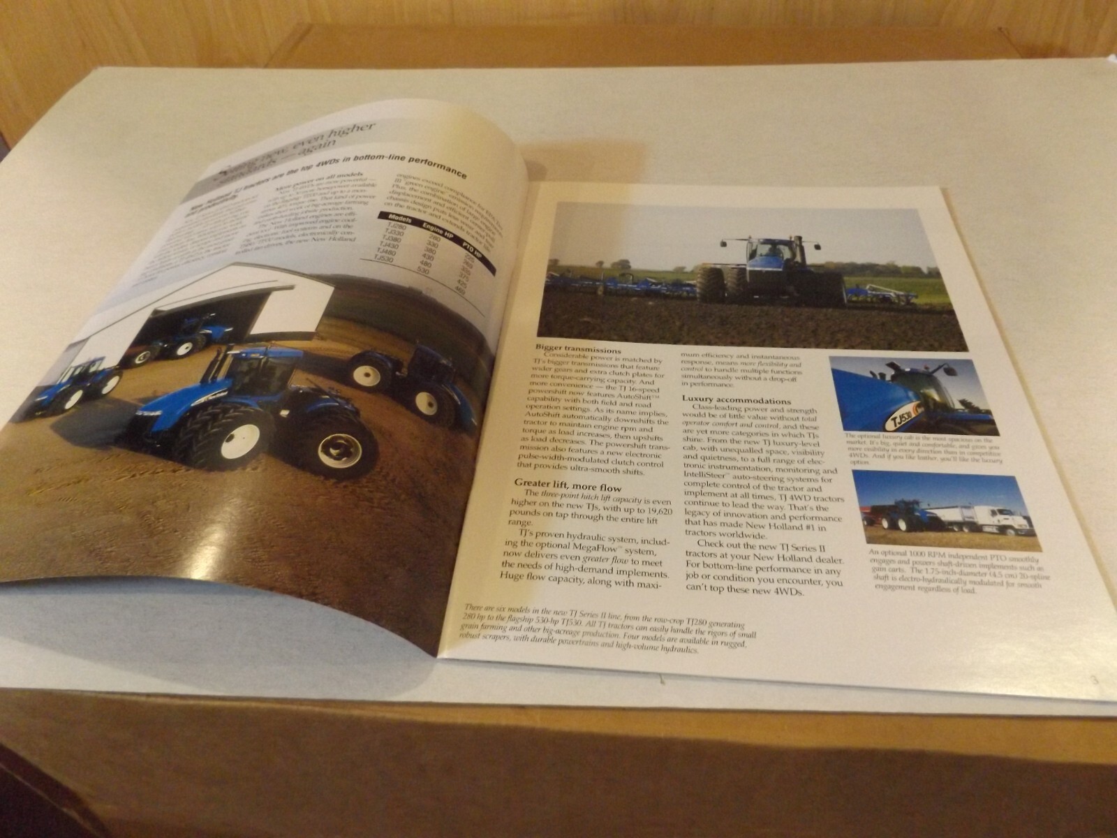 2006 NH TJ SERIES II TRACTORS 280 to 530 hp. 4WD TRACTORS. LIT # NH5120501