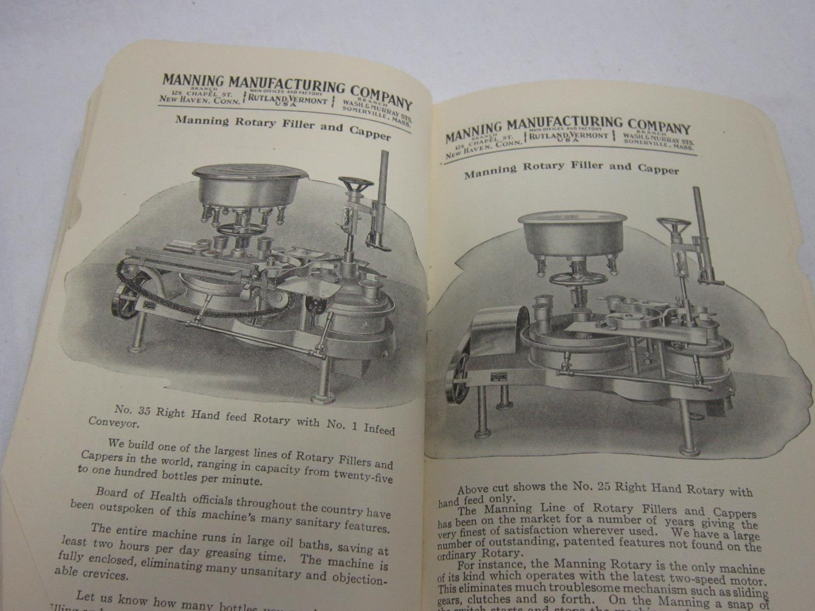 Manning Mfg Co Catalog Rutland Vermont 8th Ed Vtg Old Antique Farm Milk Machine