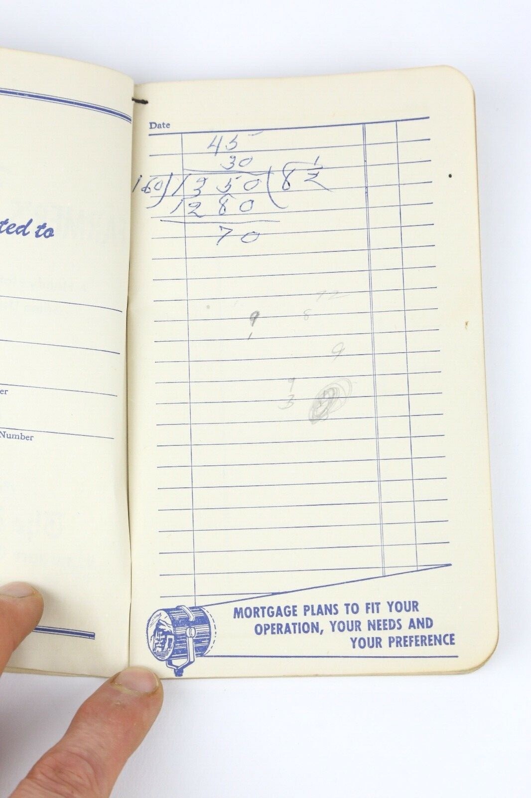 Vintage Farmers Hand Book Journal Ledger Stock Breeding Record notebook address