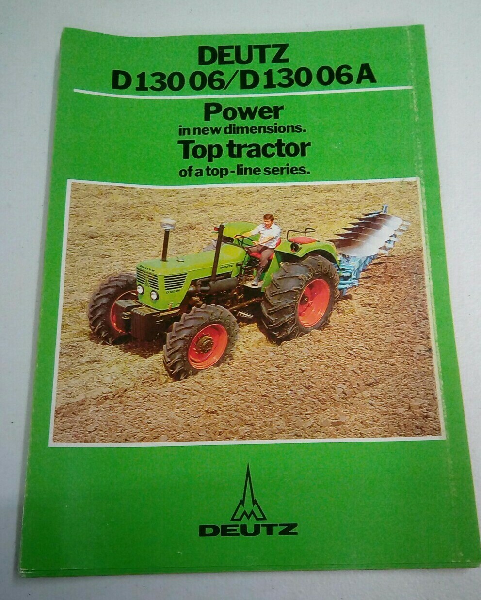 VINTAGE 1975 DEUTZ D13006 DIESEL TRACTOR CATALOG SALES BROCHURE BRAUN ANN ARBOR