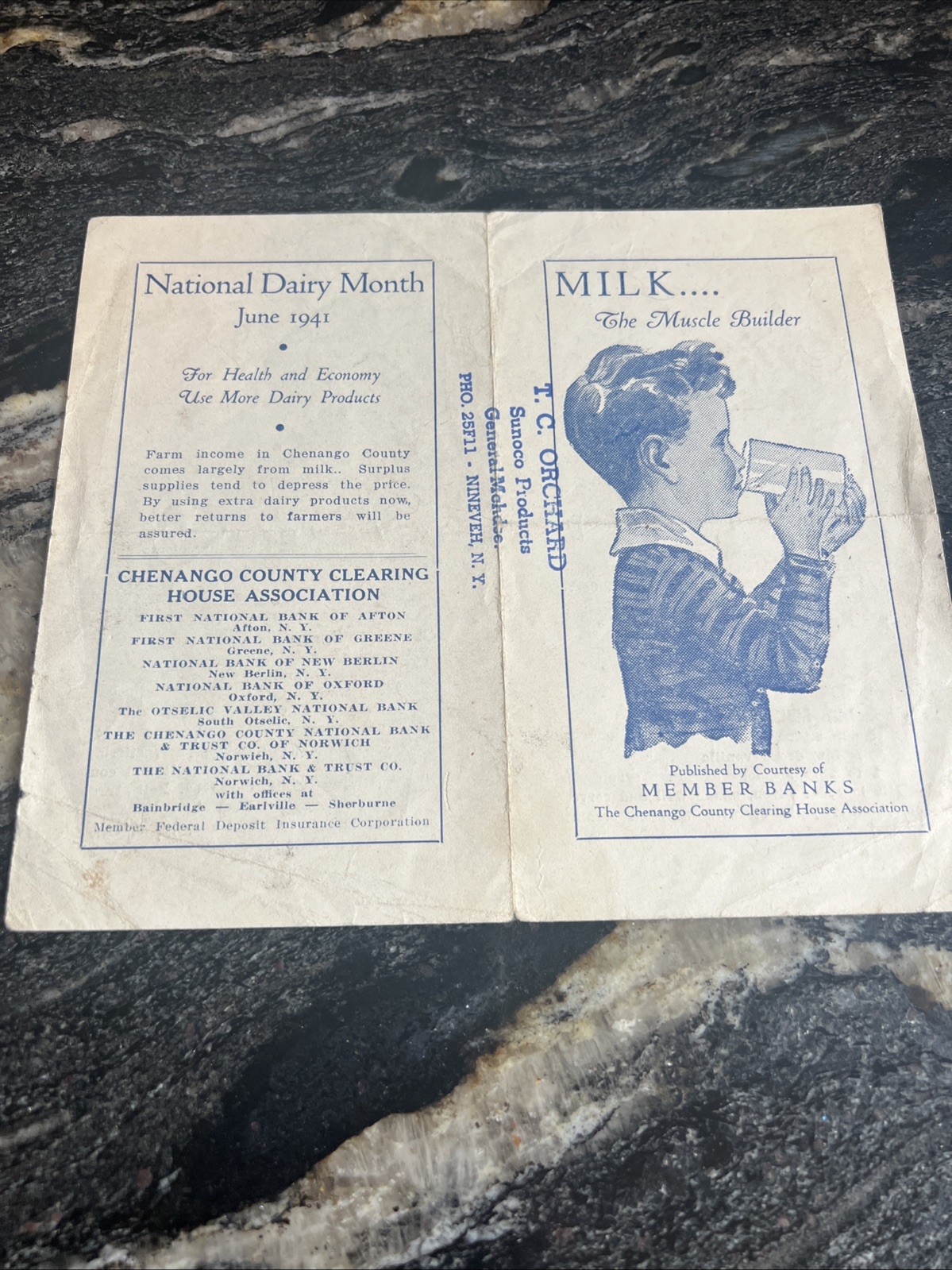 Dairy Month 1941 Chenango County NYS Milk Plant & County photos local ads