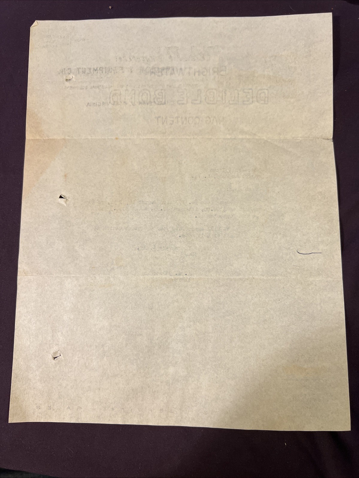 West Virginia, Tractor And Equipment Company Bill Pay Prompting September 1951
