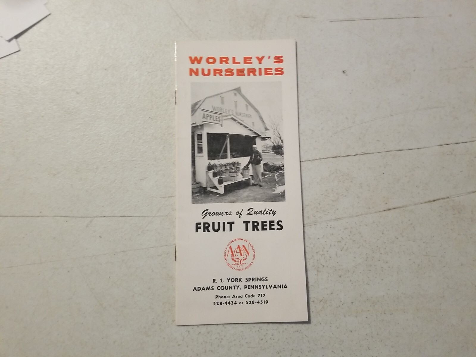 Vintage 1967 Worley&rsquo;s Nurseries Orchard Fruit Trees Brochure. York Springs,PA