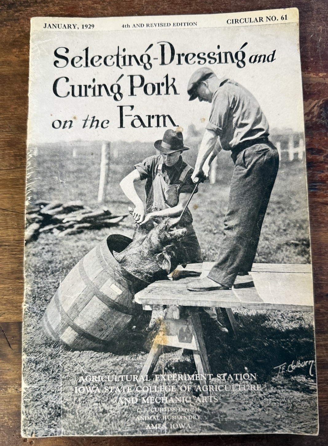 1929 Curing Pork On The Farm Ames Iowa State College Of Agriculture