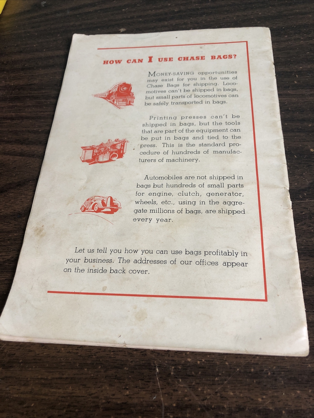 BAGOLOGY CHASE BAG CO. COMPANY PORTLAND OREGON April 1938 BAGS OF ALL KINDS