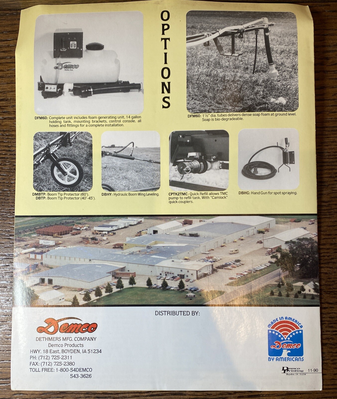 Vintage Demco 500 Gallon Tractor Mounted Caddy Sprayers Brochure Farming Spray