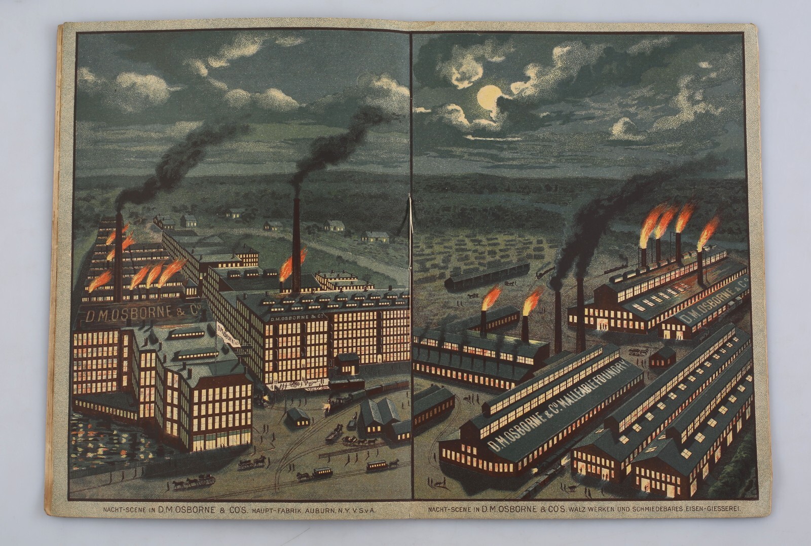 1888 D.M. Osbourne & Co. Harvesting Machinery Catalog In German Auburn NY Horse