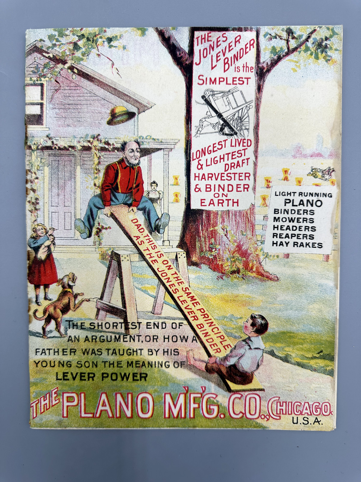 1897 PLANO Farm HARVESTING Machinery CATALOG Advertising ANTIQUE Harvester