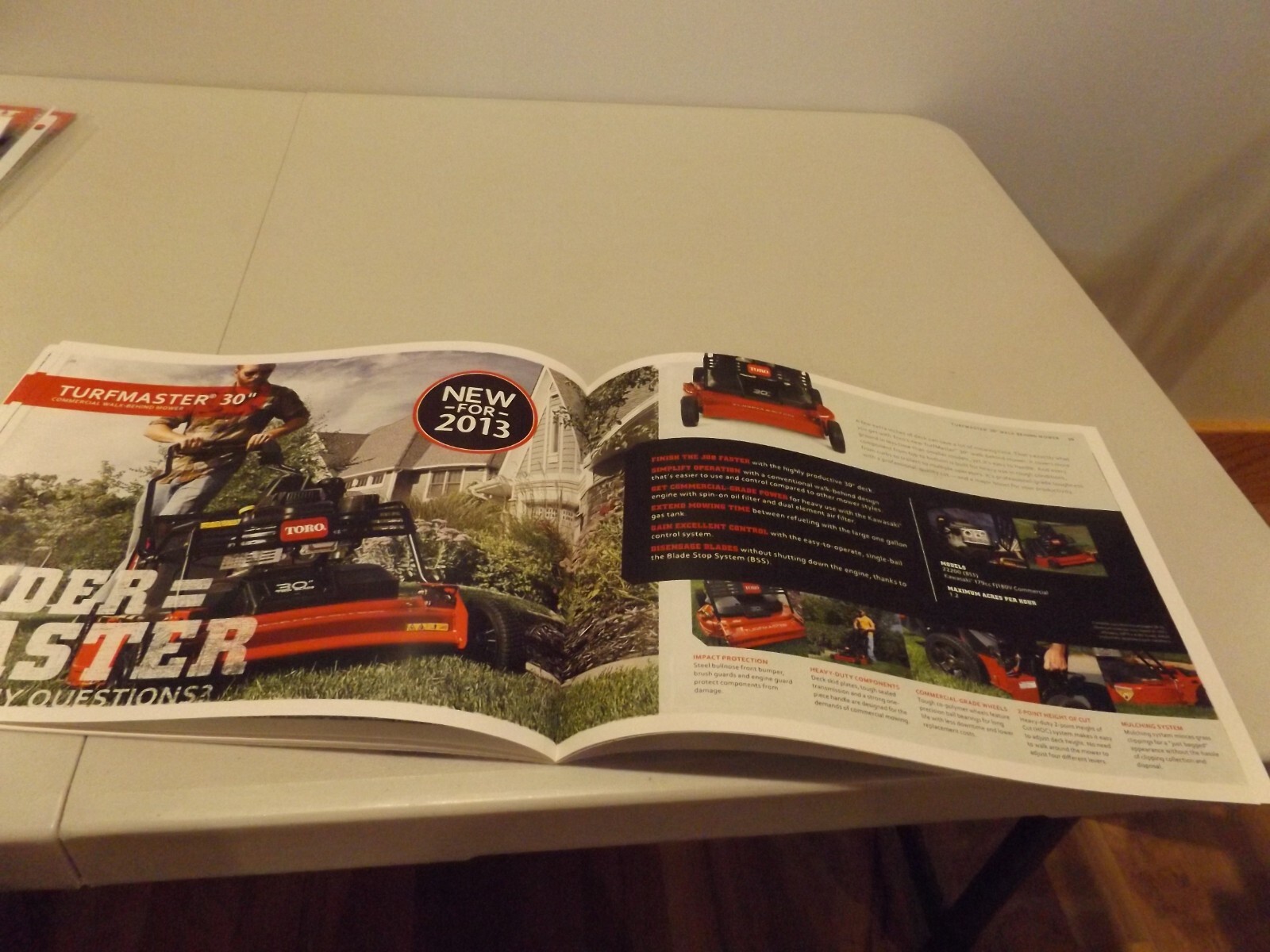 TORO COMMERCIAL LANDSCAPE EQUIPMENT, LIT # 490-8480 2013