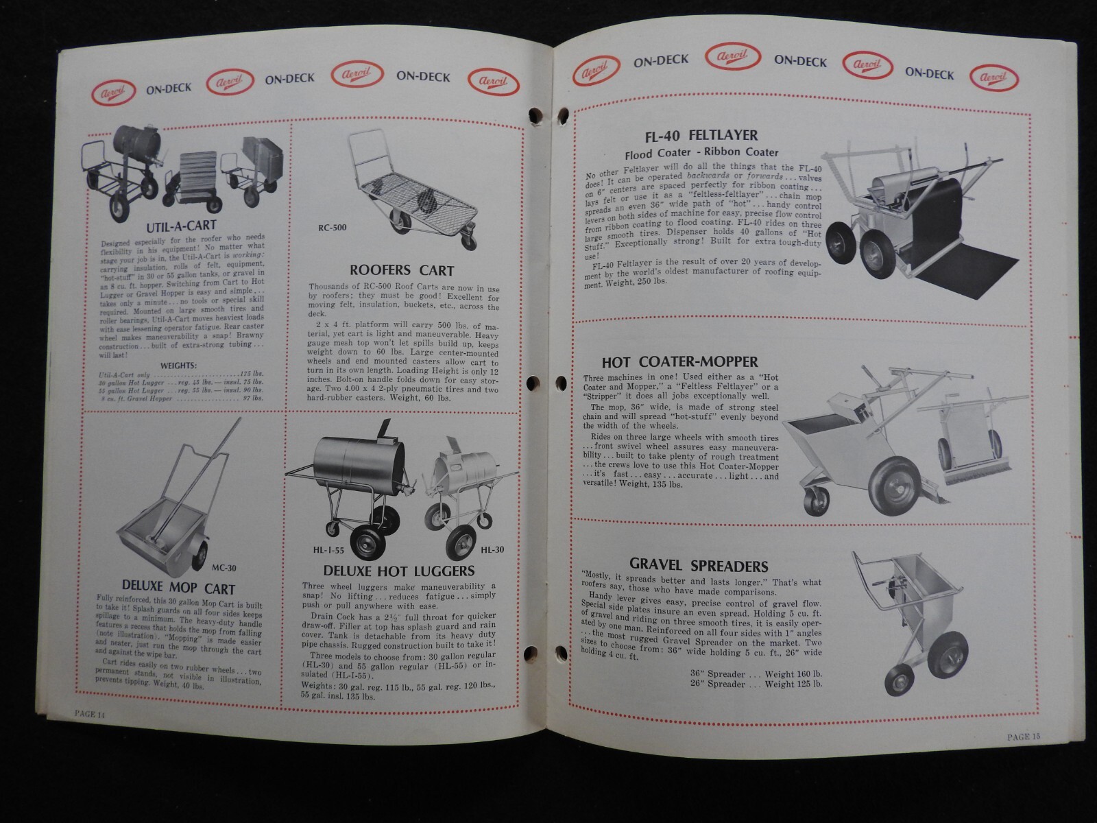 1968 Aeroil Products Co. « Roofers Equipment » Sales Catalog Hackensack NJ