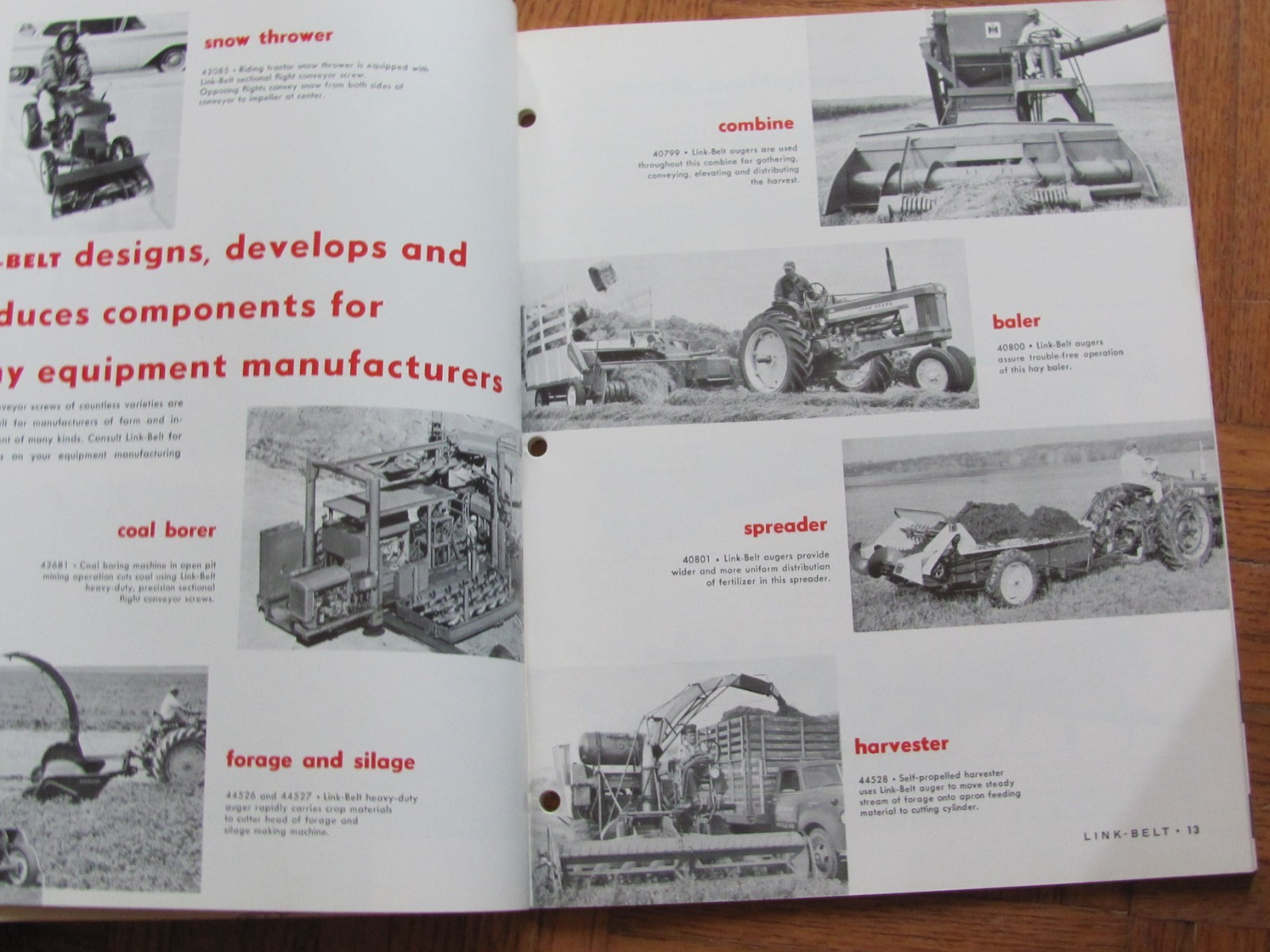 1969 CATALOG LINK BELT SCREW CONVEYORS AND FEEDERS DEALER DECATUR IL