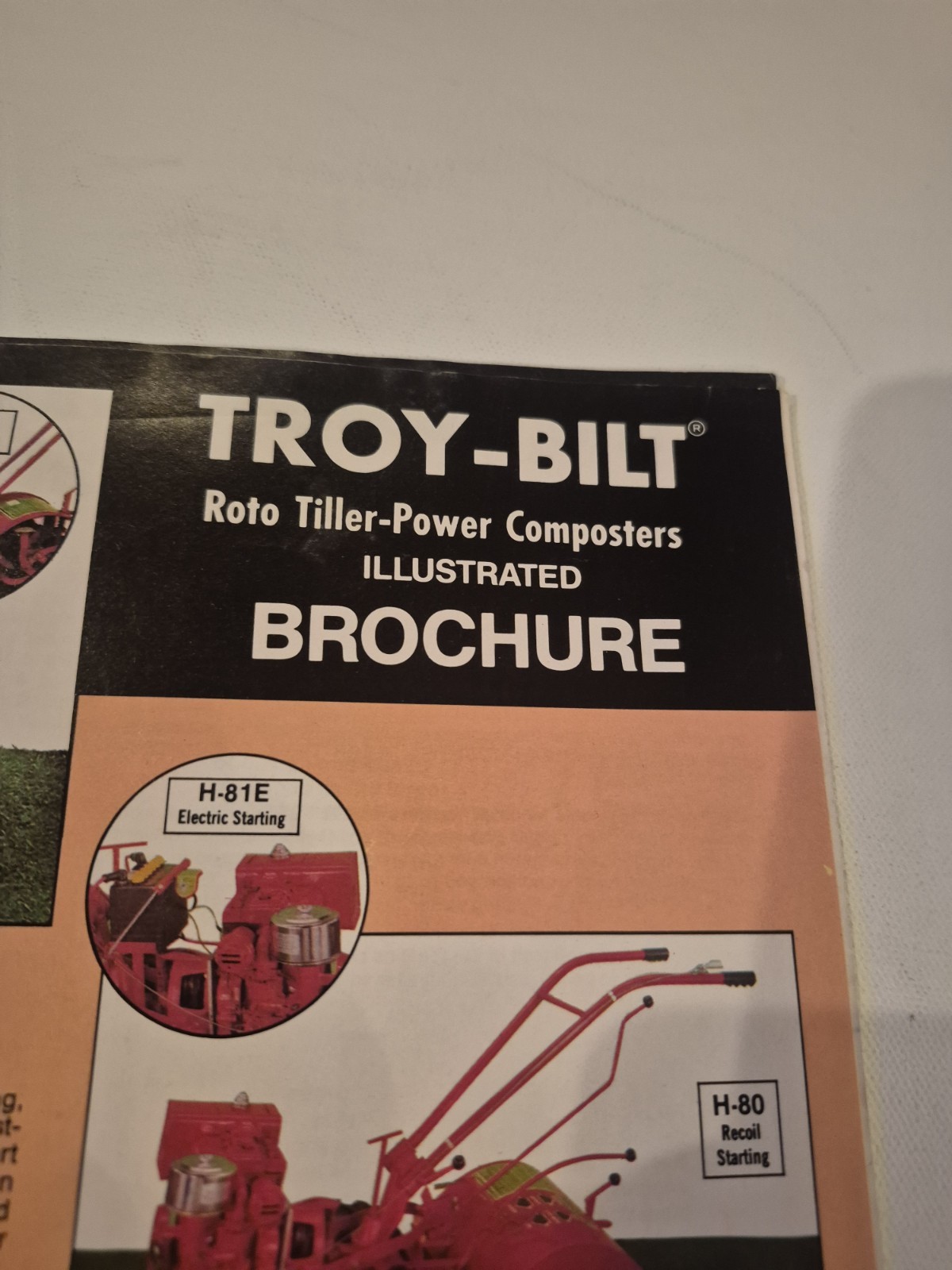 Vintage Troy Bilt Roto Tiller Power Composters Illustrated Brochure