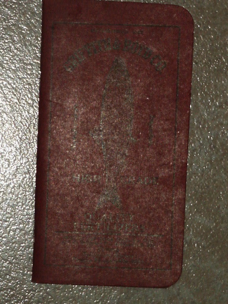 RARE Vintage Griffith & Boyd Company Fertilizer Advertising Pamphlet Notepad