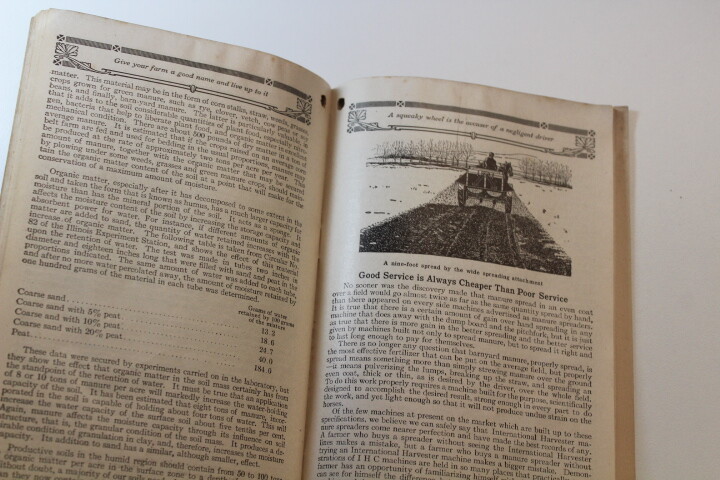 Vintage International Harvester Almanac 1915 IHC Advertisement Booklet
