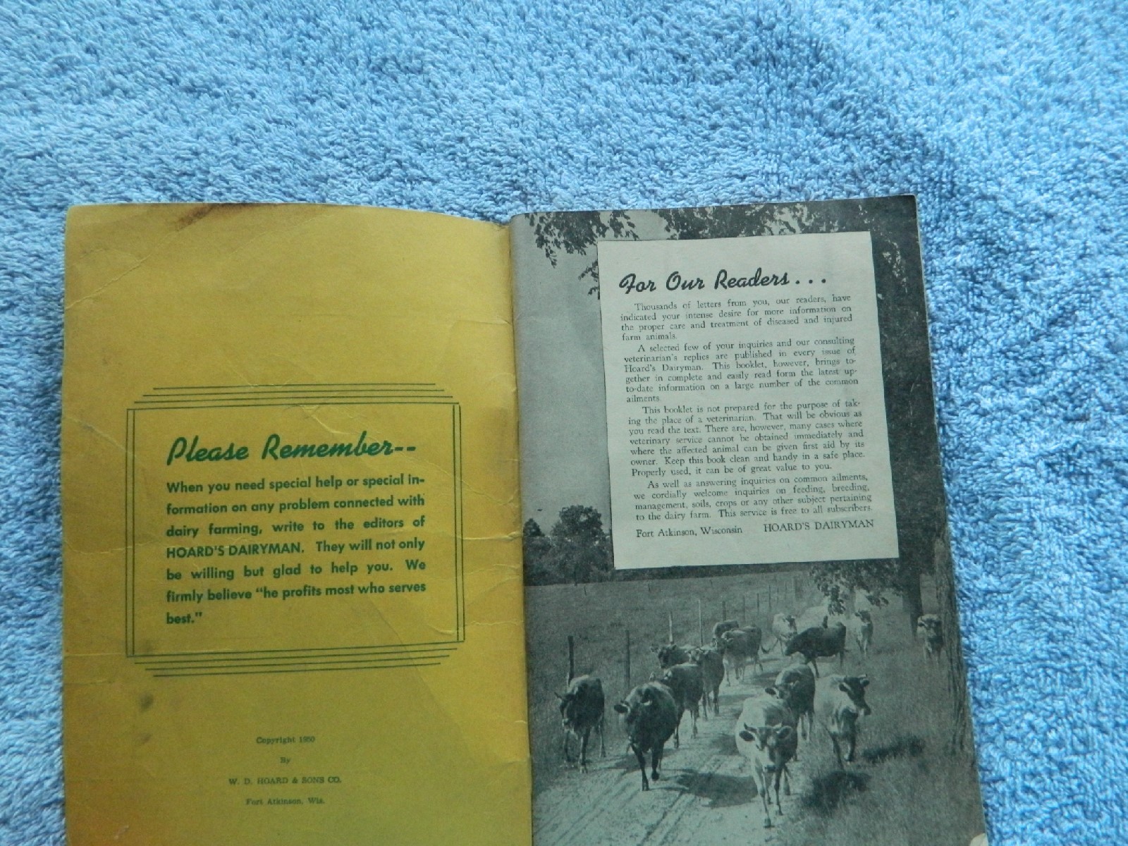 HOARDS DAIRYMAN FORT ATKINSON,WIS. COMMON AILMENTS OF FARM ANIMALS BOOK