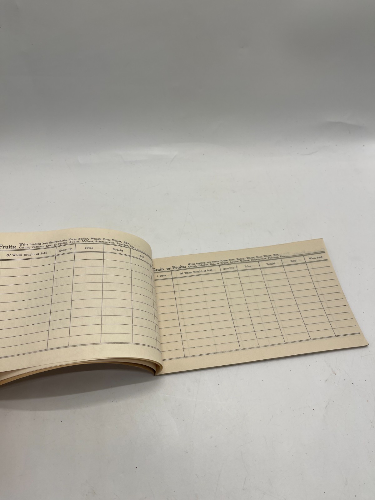 Antique 1927 Farmers Record & Account Book Kewanee State Bank Illinois Dow Print