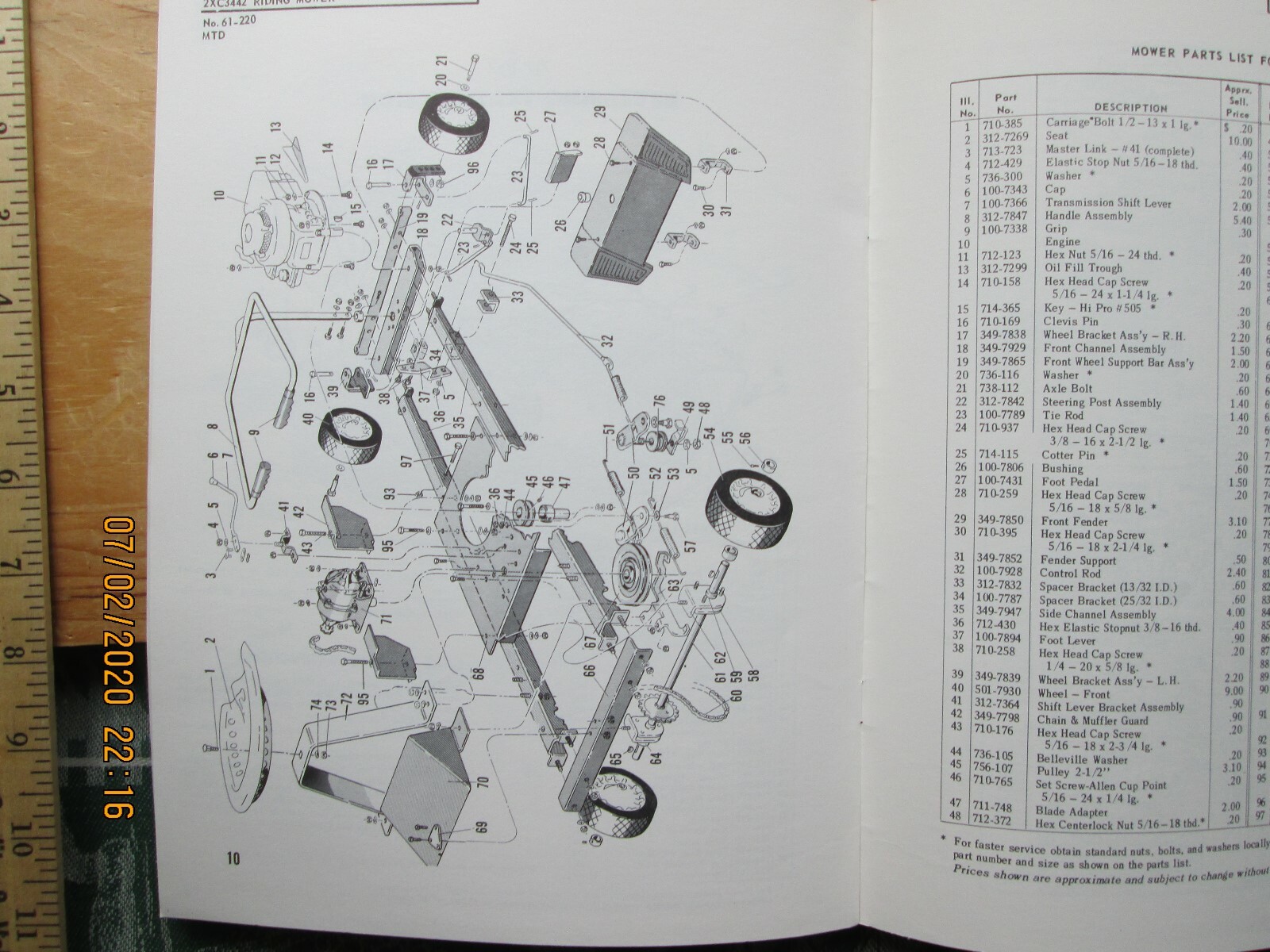 Western Auto Wizard Riding Mower 2xc3442 Operating & Service Inst. Manual