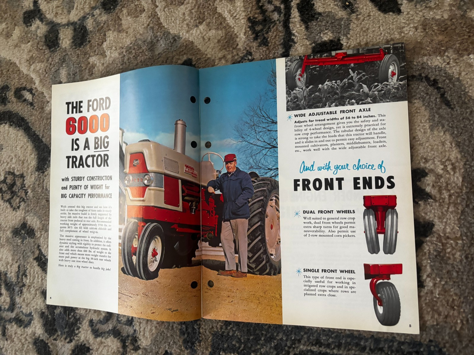 Ford 6000 Tractor For 1961 Brochure DCPA26