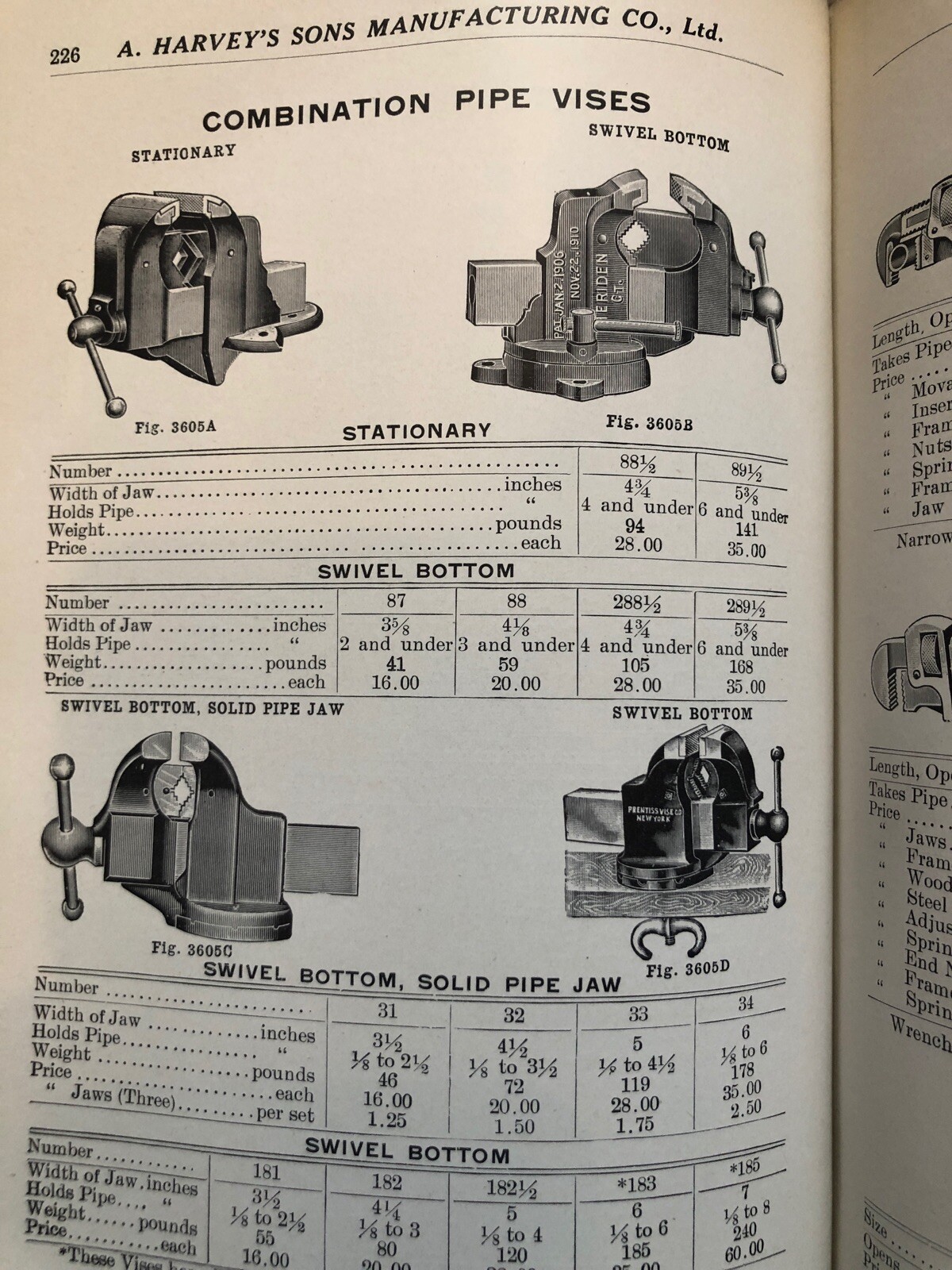 A. HARVEY SONS MANUFACTURING STEAM GAS WATER GOODS CATALOG GREAT GRAPHICS. 571 P