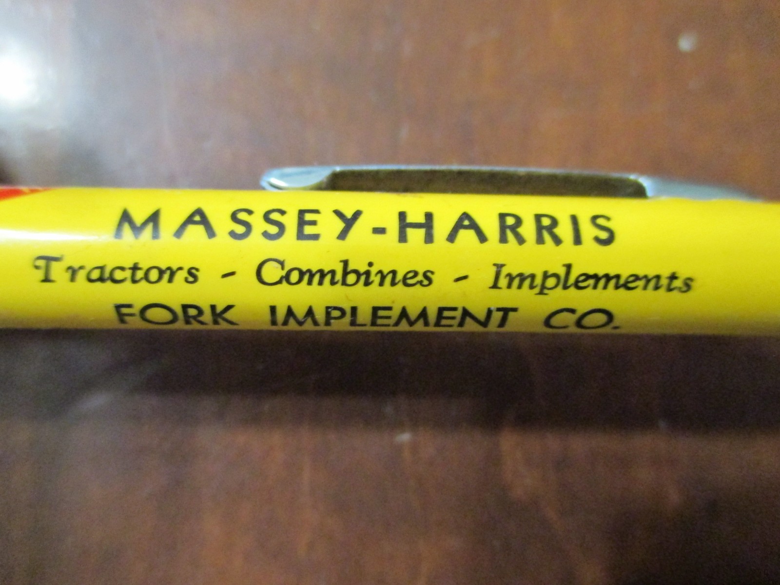 Set of 2 Massey-Harris tractor advertising items, mech.pencil, key chain, Ohio