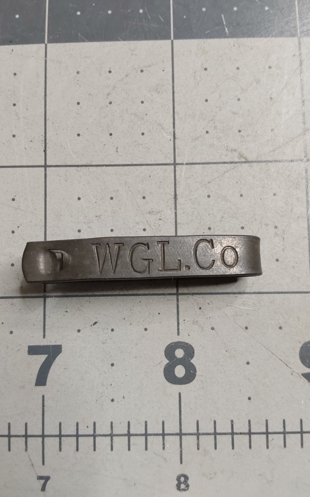Metal Livestock Tag WGL.Co G153