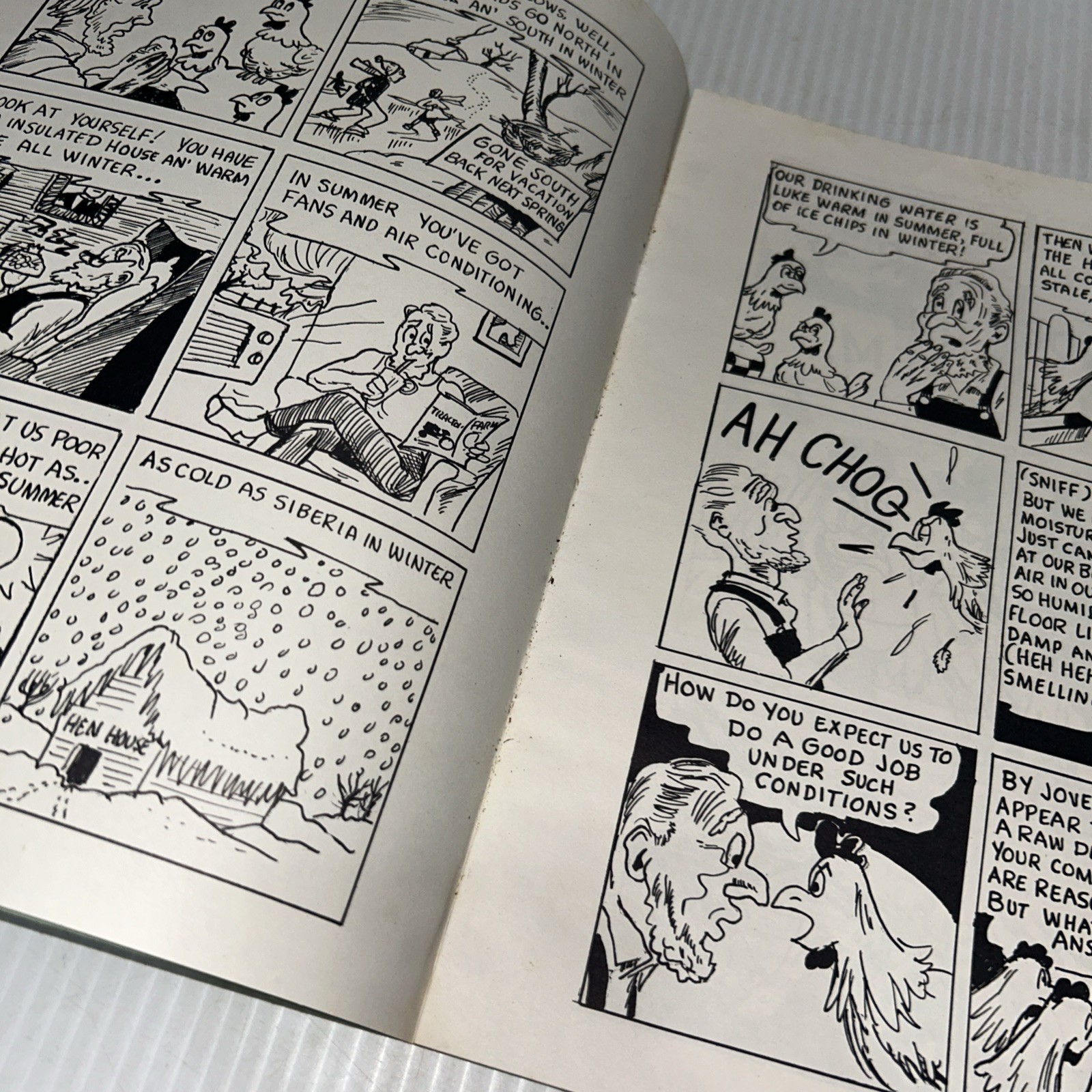 1950s Farmer Brown’s Lucky Day Comic Poultry Ventilation LA Pockman Promo/250h