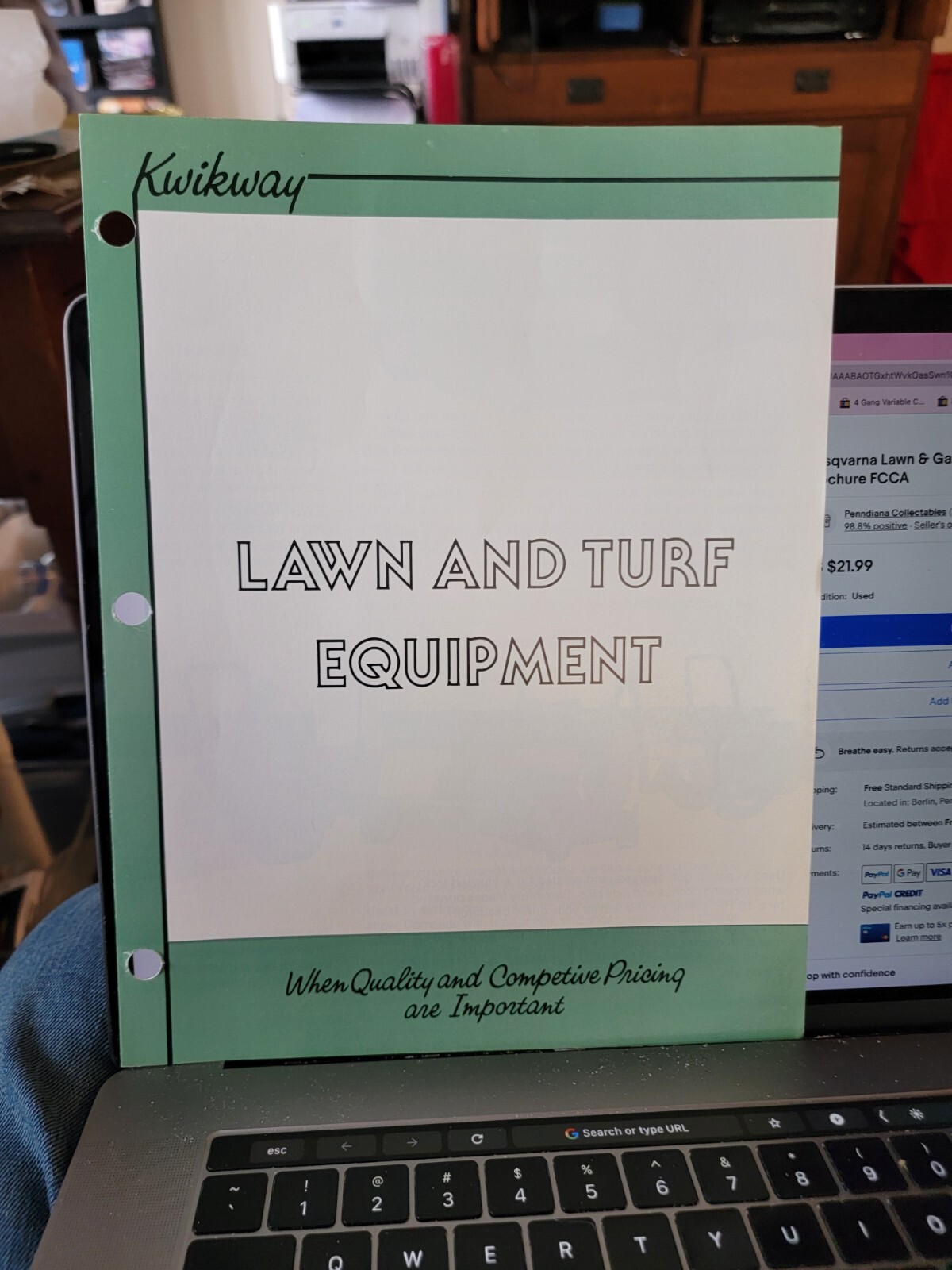 Vintage Quickway Lawn & Turf Equipment 4 Page Brochure