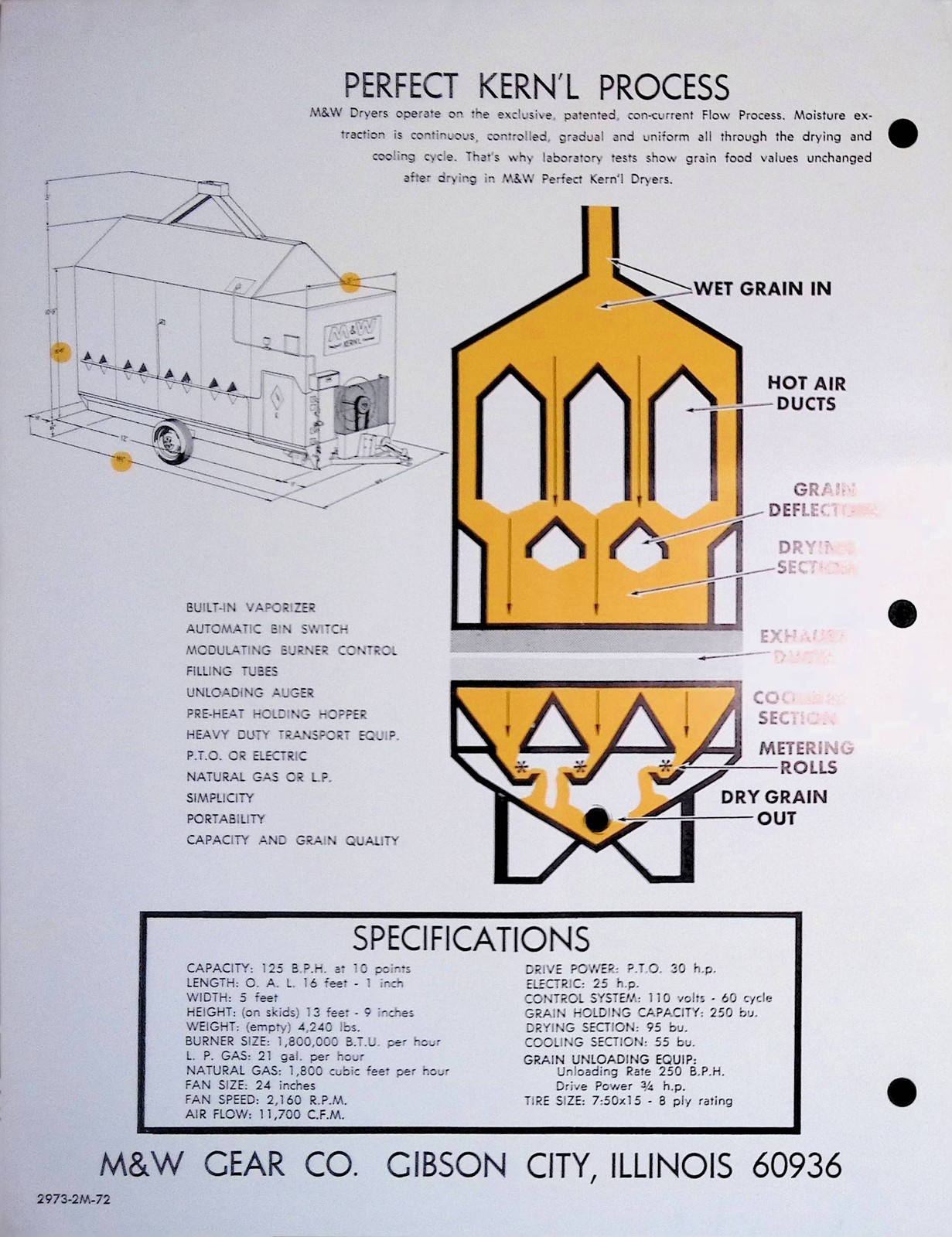 Vintage Farm Brochure Spec Sheet Farm Brochure Continuous Flow Dryers M W Gear