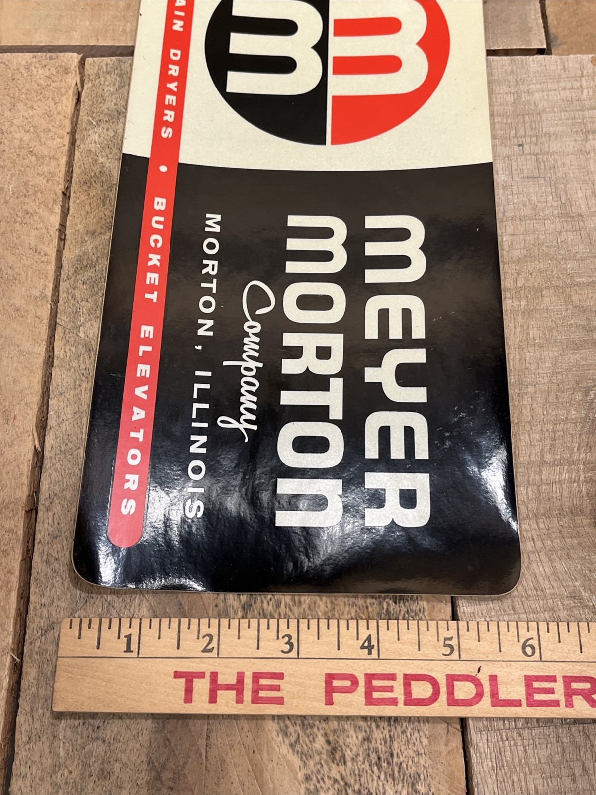 Vintage Meyer Morton Chain Bucket Elevator Dryers 12” Reflective Sticker PBB