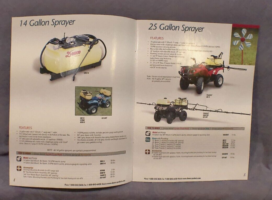 Demco Pro Professional Lawn&Garden Spraying Equipment Sales Brochure