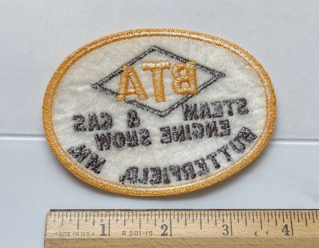 BTA Steam & Gas Engine Show Butterfield MN Minnesota Souvenir Embroidered Patch