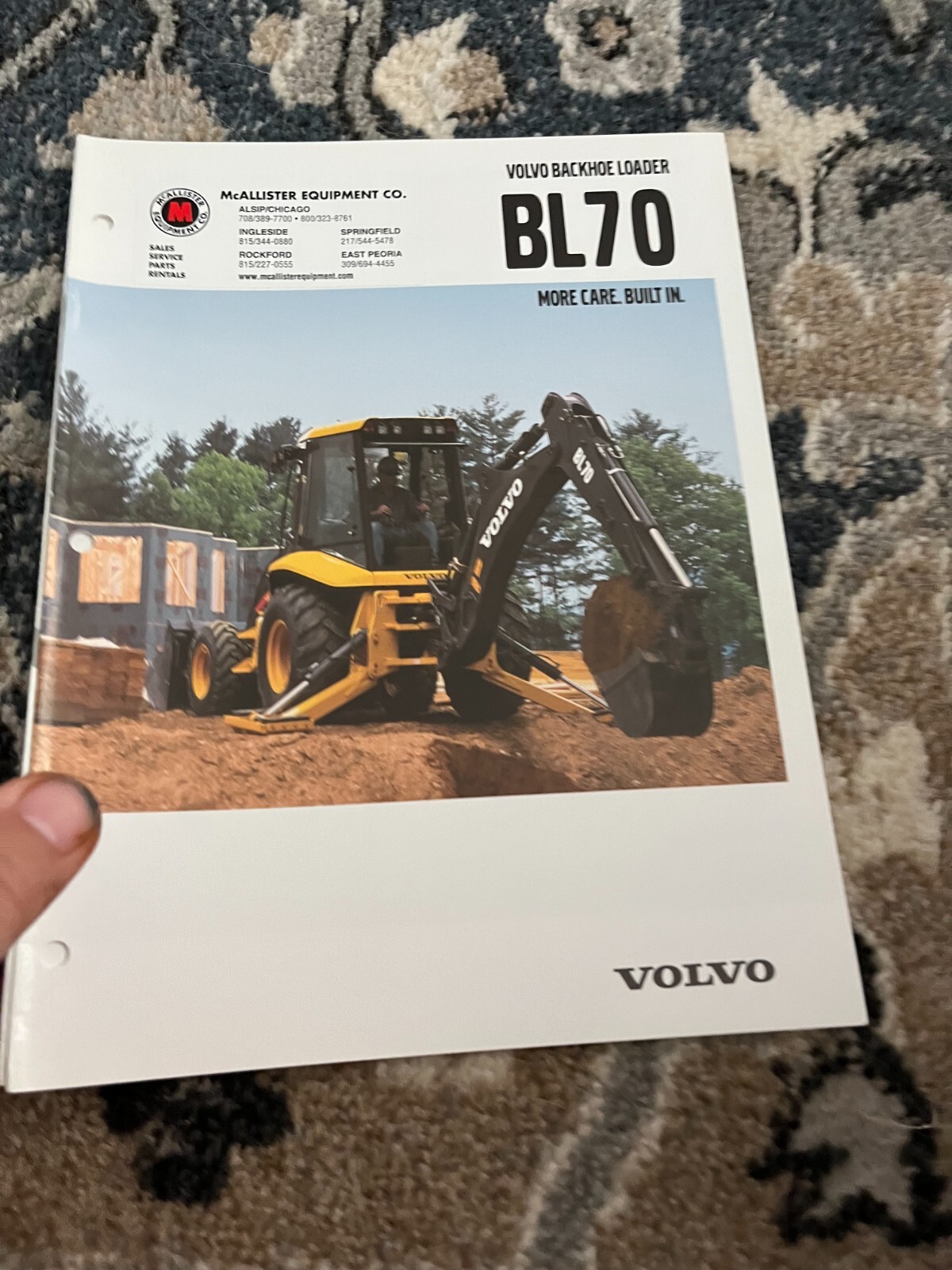 Volvo BL70 Backhoe Leader Brochure FCCA