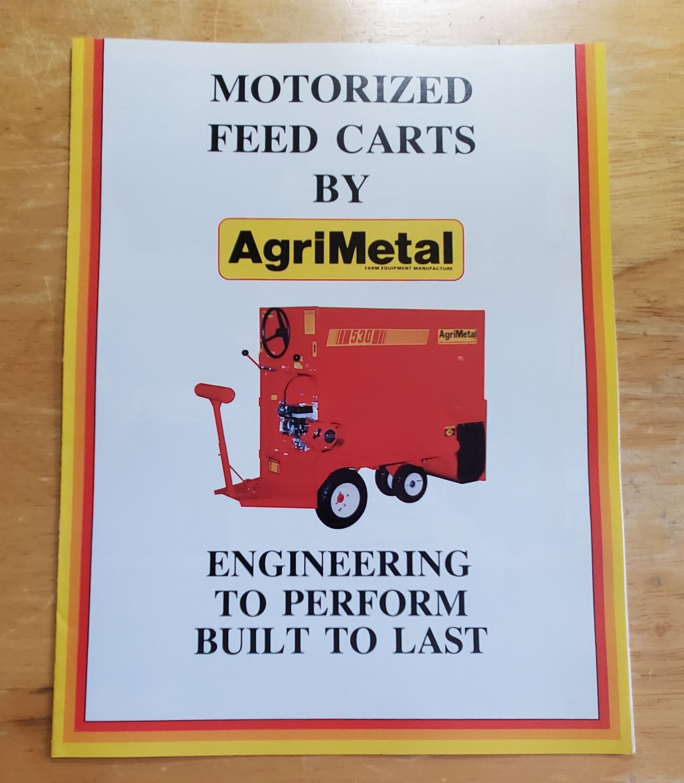 AgriMetal Motorized Feed Carts Models VA CC HT AF AGH AG Brochure Pamphlet Specs