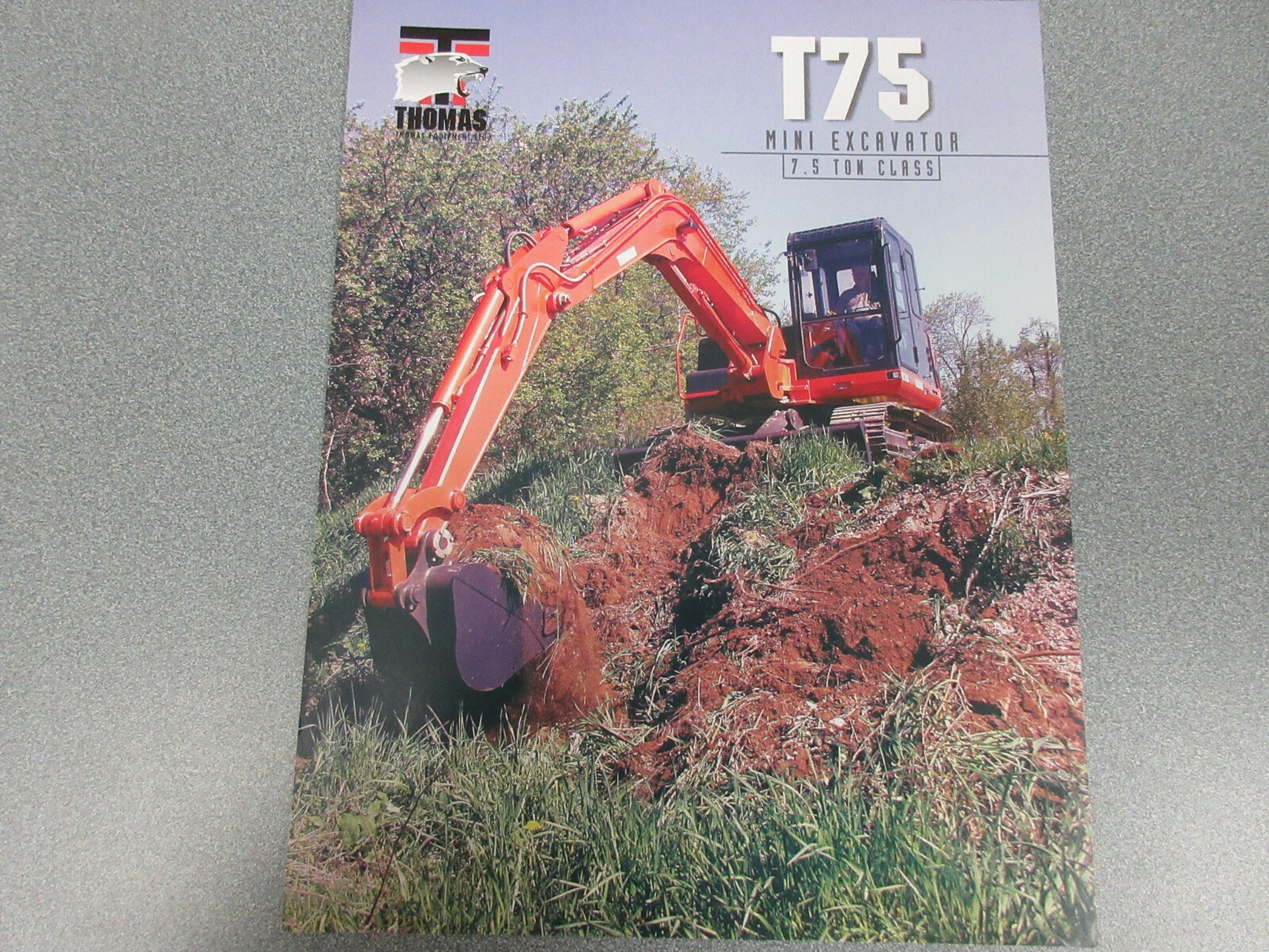 Thomas T75 Mini Excavator Brochure 2 pages