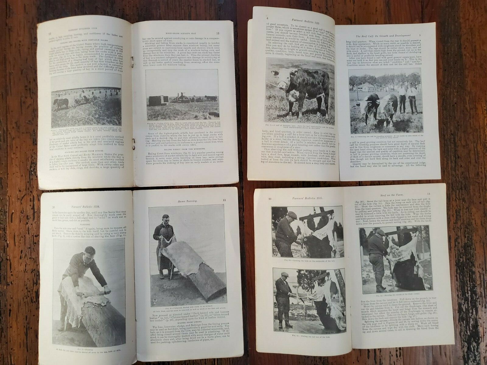 US Vintage Department of Agriculture Farmers Bulletin Lot of 4 Different (DA13)