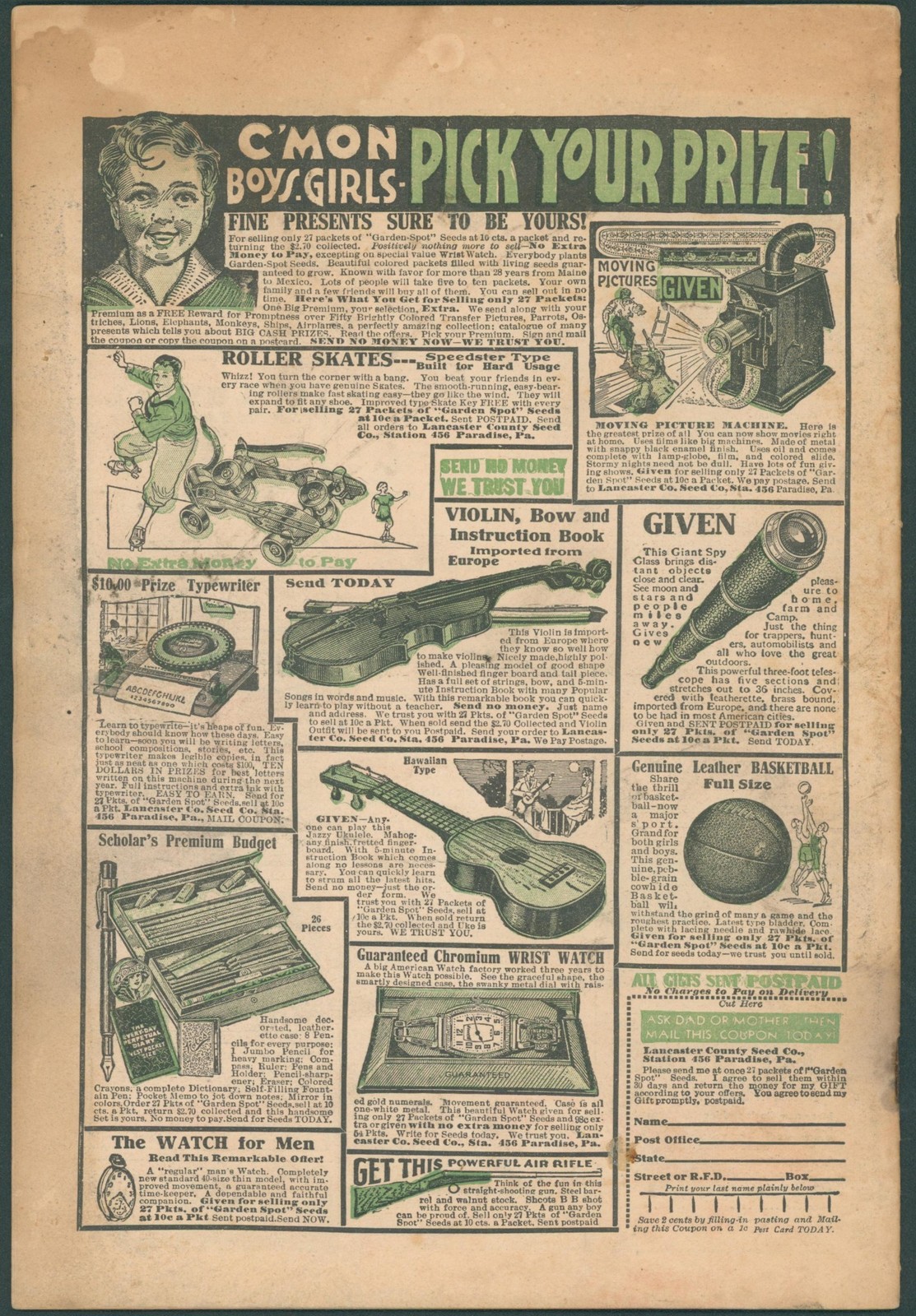 1935 Ohio Farm Bureau Magazine January Issue Farm Politics Tractor Advertising