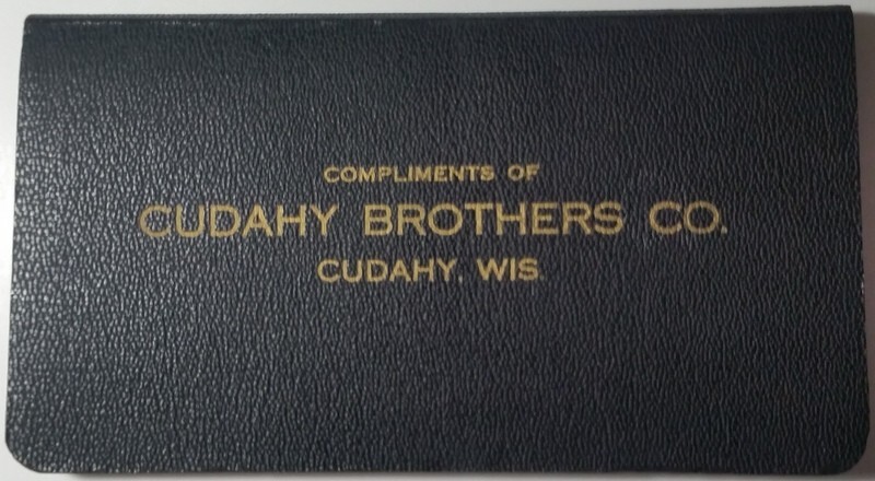 1941-1942 Cudahy (WI) Brothers Company Pork & Beef Packers Memo Booklet