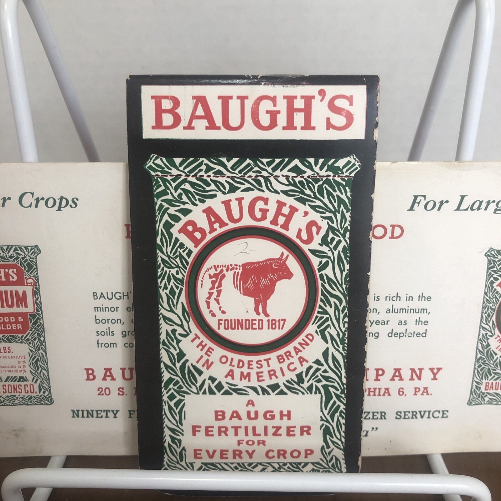 Baugh&rsquo;s Fertilizers Advertising Scratch Pad and Information