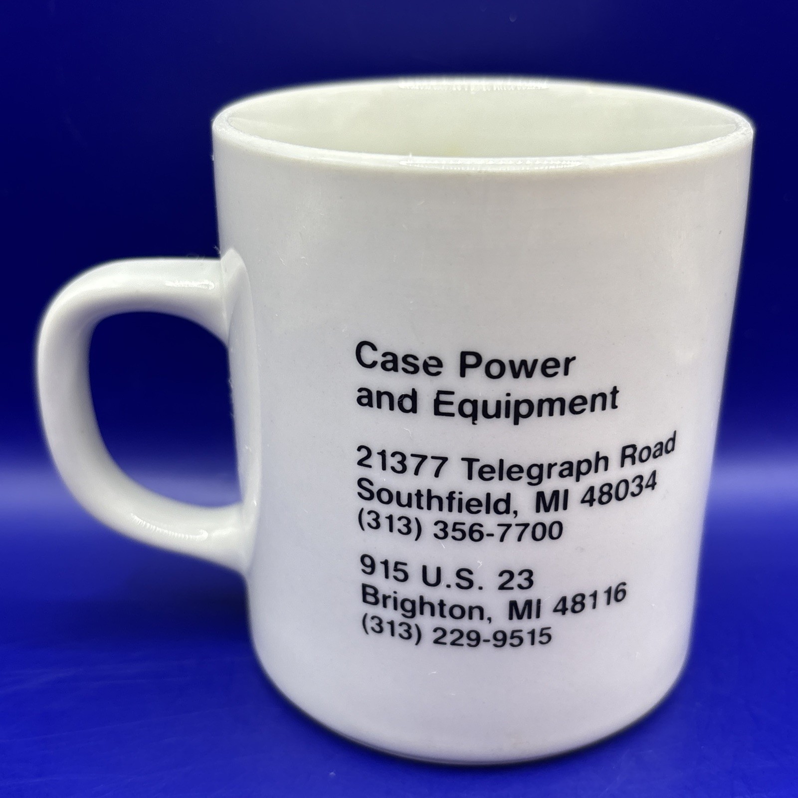 CASE Power and Equipment Promotional White Ceramic 10-ounce Coffee Mug- Michigan