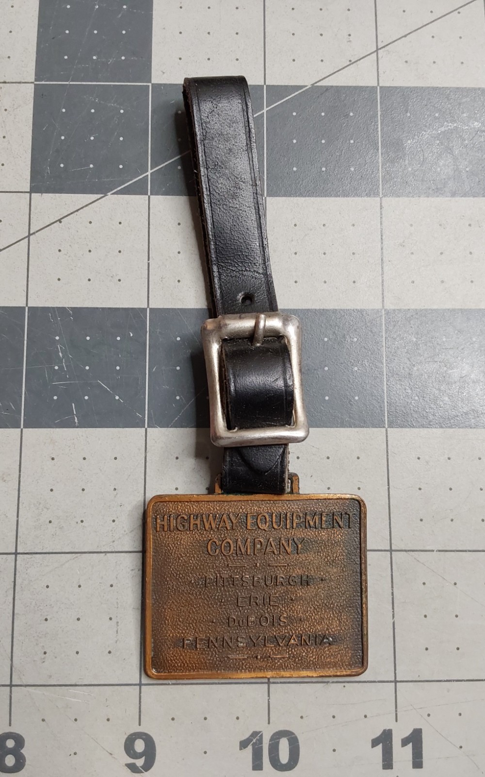 Watch Fob Highway Equipment Company Pittsburgh Erie Pennsylvania